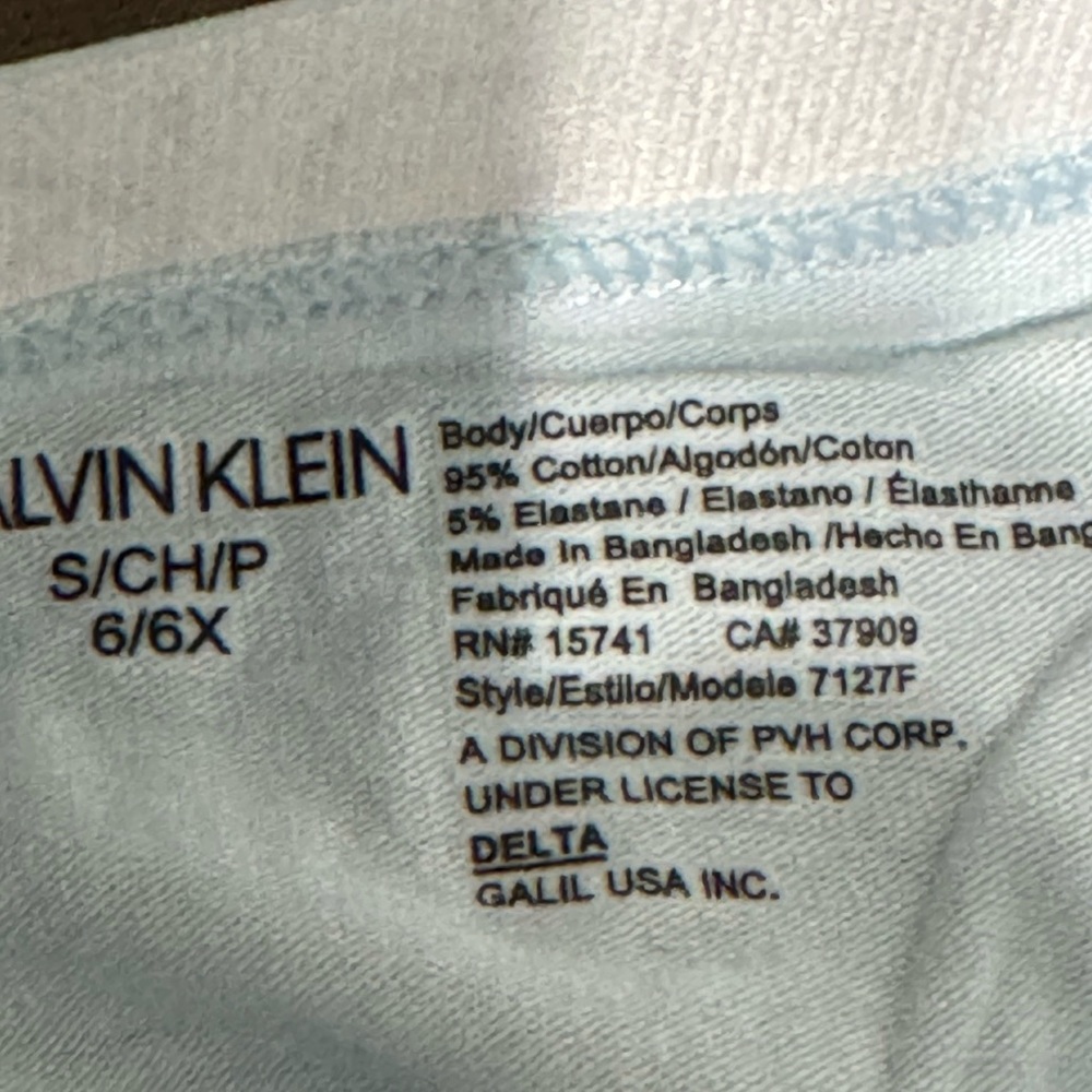 NWOT girls size small 6/6x Calvin Klein underwear - Picture 8 of 8